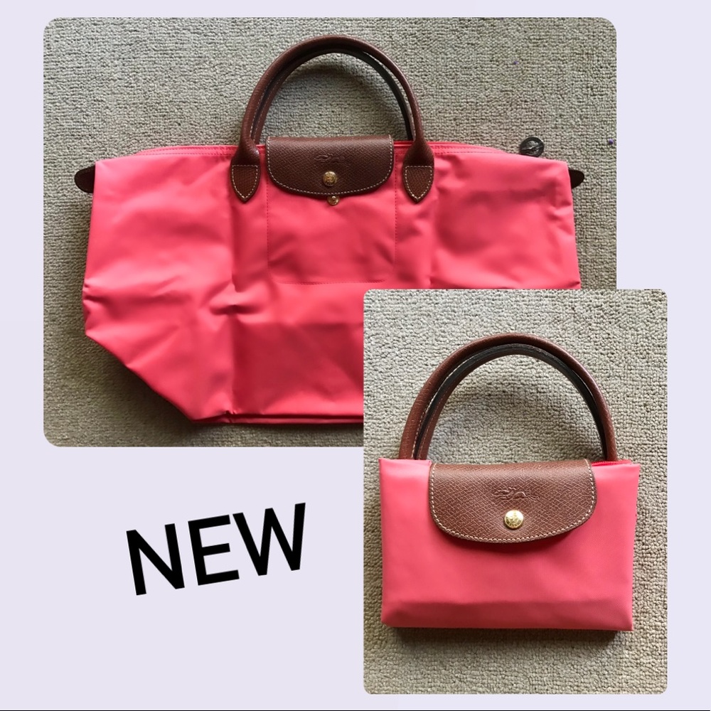 Longchamp Le Pliage Medium Tote Short Handles NEW